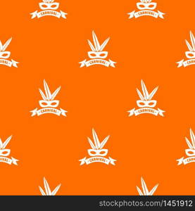 Brazil carnival pattern vector orange for any web design best. Brazil carnival pattern vector orange