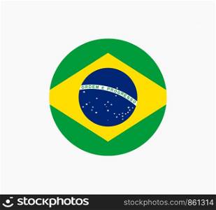 Brazil Flag Vector Illustration