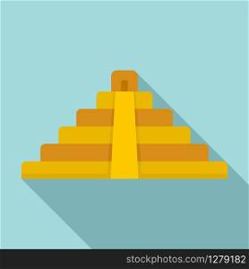 Brazil pyramid icon. Flat illustration of Brazil pyramid vector icon for web design. Brazil pyramid icon, flat style
