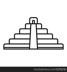 Brazil pyramid icon. Outline brazil pyramid vector icon for web design isolated on white background. Brazil pyramid icon, outline style