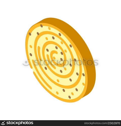 bread bakery isometric icon vector. bread bakery sign. isolated symbol illustration. bread bakery isometric icon vector illustration