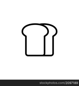 bread icon design vector templates white on background