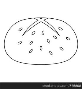 Bread icon. Outline illustration of bread vector icon for web. Bread icon, outline style.
