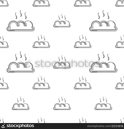 Bread Icon Seamless Pattern, Baked Staple Food Prepared From A Dough Of Flour, Water Vector Art Illustration