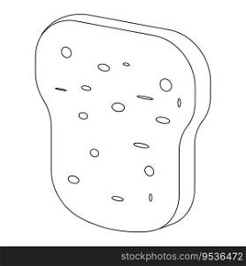 Bread icon vector illustration template design