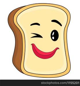 bread loaf cartoon mascot