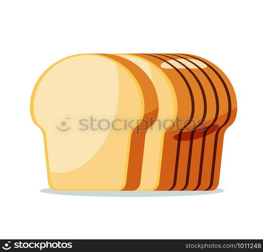 bread loaf isolate vector illustration