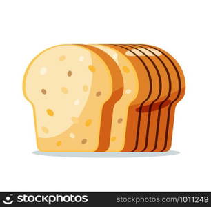 bread loaf isolate vector illustration