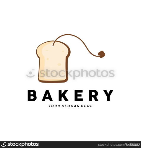 bread logo, wheat food design illustration, bakery vector, cup cake