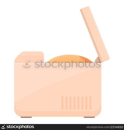 Bread machine appliances icon cartoon vector. Kitchen maker. Small food. Bread machine appliances icon cartoon vector. Kitchen maker
