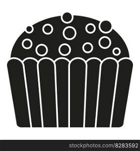 Bread muffin icon simple vector. Cake food. Sweet chip. Bread muffin icon simple vector. Cake food