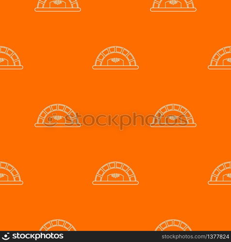 Bread oven pattern vector orange for any web design best. Bread oven pattern vector orange