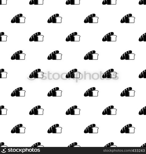 Bread pattern seamless in simple style vector illustration. Bread pattern vector
