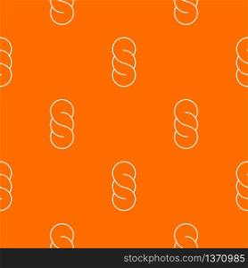 Bread pattern vector orange for any web design best. Bread pattern vector orange