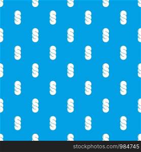 Bread pattern vector seamless blue repeat for any use. Bread pattern vector seamless blue