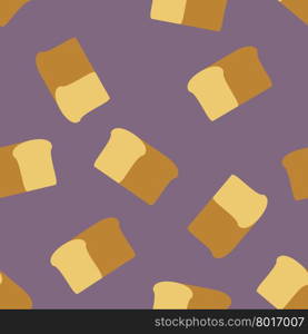 bread seamless pattern. Food vector background