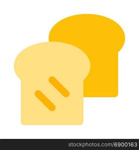 bread slice, icon on isolated background