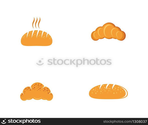 Bread vector icon illustration