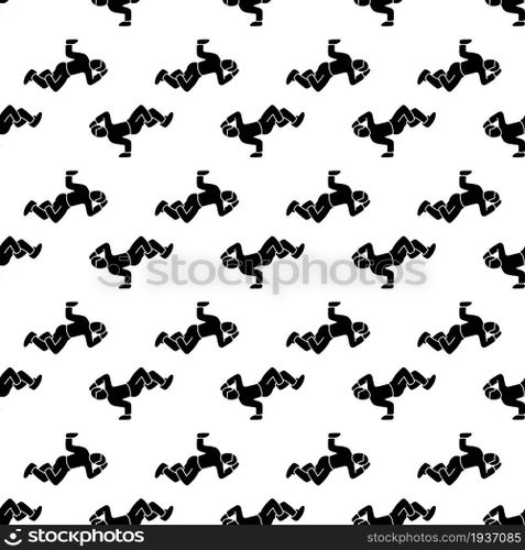 Break dancer pattern seamless background texture repeat wallpaper geometric vector. Break dancer pattern seamless vector
