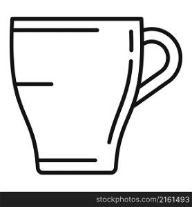 Break mug icon outline vector. Tea cup. Decorative mug. Break mug icon outline vector. Tea cup