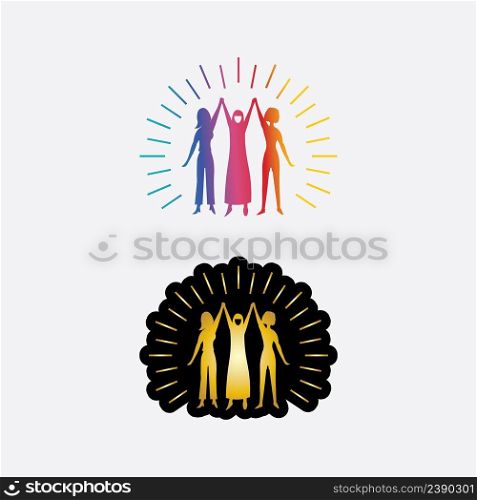 Break The Science Bias and International Women’s Day banner design graphic, vector, Women of different ethnicities stand side by side together illustration  BreakTheBias