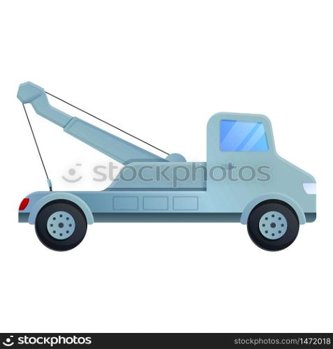 Breakdown tow truck icon. Cartoon of breakdown tow truck vector icon for web design isolated on white background. Breakdown tow truck icon, cartoon style