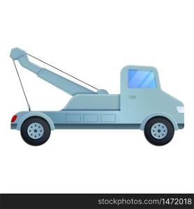 Breakdown tow truck icon. Cartoon of breakdown tow truck vector icon for web design isolated on white background. Breakdown tow truck icon, cartoon style
