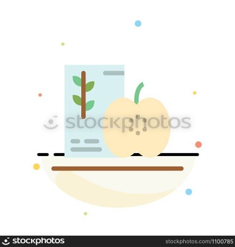 Breakfast, Diet, Food, Fruits, Healthy Abstract Flat Color Icon Template