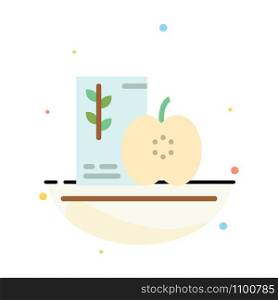 Breakfast, Diet, Food, Fruits, Healthy Abstract Flat Color Icon Template