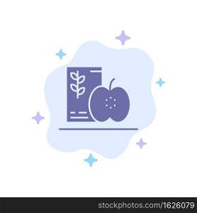 Breakfast, Diet, Food, Fruits, Healthy Blue Icon on Abstract Cloud Background