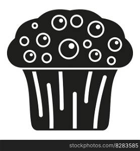 Breakfast muffin icon simple vector. Cake food. Cute bread. Breakfast muffin icon simple vector. Cake food
