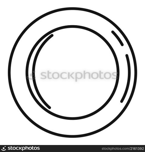 Breakfast plate icon outline vector. Food dish. Dinner lunch. Breakfast plate icon outline vector. Food dish