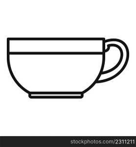 Breakfast tea cup icon outline vector. Food meal. Morning menu. Breakfast tea cup icon outline vector. Food meal