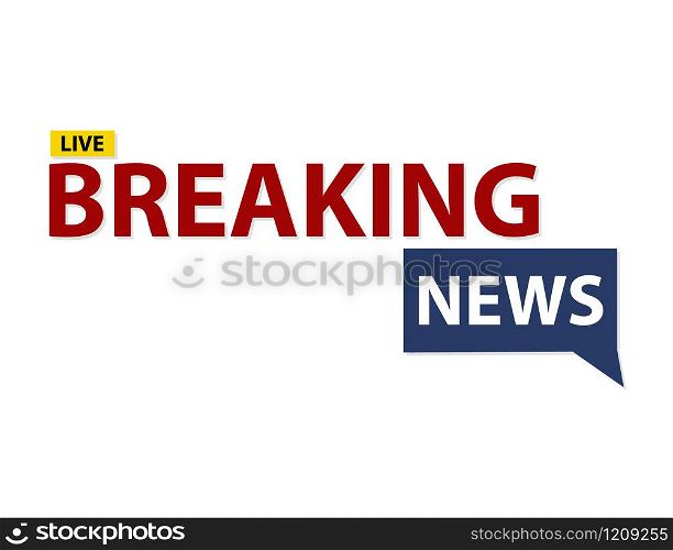 Breaking news banner background. news concept. vector. Breaking news background
