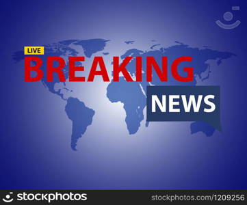 Breaking news banner background. news concept. vector. Breaking news background