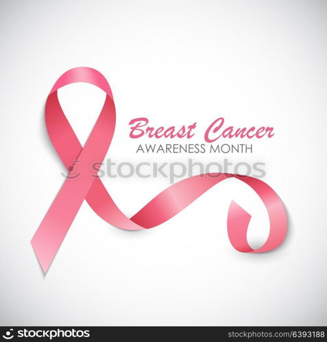 Breast Cancer Awareness Month Pink Ribbon Background Vector Illustration EPS10. Breast Cancer Awareness Month Pink Ribbon Background Vector Illustration