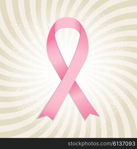 Breast Cancer Awareness Pink Ribbon Vector Illustration EPS10. Breast Cancer Awareness Pink Ribbon Vector Illustration