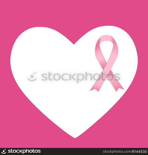 Breast Cancer Awareness Pink Ribbon Vector Illustration EPS10. Breast Cancer Awareness Pink Ribbon Vector Illustration