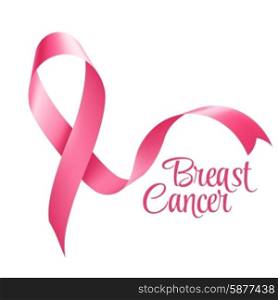 Breast Cancer Awareness Ribbon Background. Vector illustration. Breast Cancer Awareness Ribbon Background. Vector illustration EPS 10