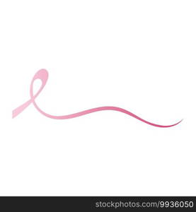 Breast Cancer Awareness Ribbon icon Vector illustration design template 