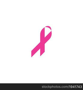 Breast cancer awareness,ribbon logo vector template