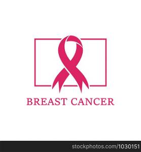 Breast cancer awareness ribbon postCard or brochure