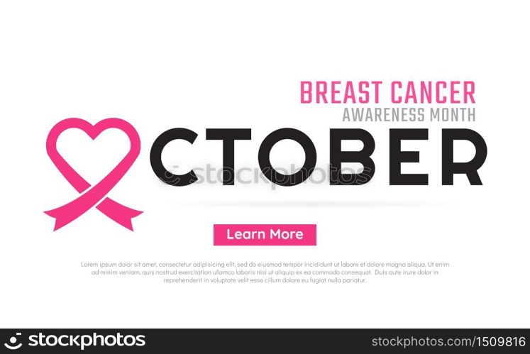 Breast Cancer awareness Vector background for banner, poster, flyer