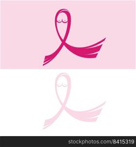 Breast Cancer October Awareness Month C&aign Background. Women health vector design. pink ribbon breast cancer Vector illustration design 