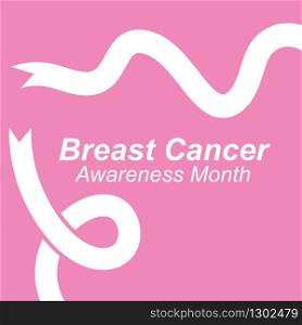 breast cancer ribbon vector illustration background design