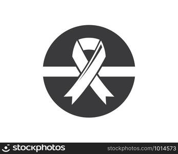 breast cancer ribbon vector illustration design template