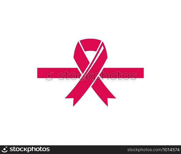 breast cancer ribbon vector illustration design template
