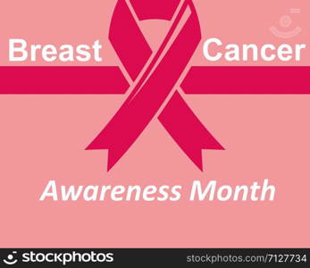 breast cancer ribbon vector illustration design template