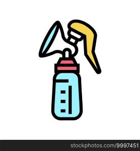 breast milk pump color icon vector. breast milk pump sign. isolated symbol illustration. breast milk pump color icon vector illustration