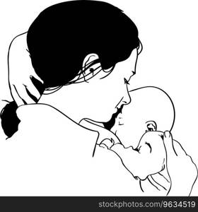 Breastfeeding mother Royalty Free Vector Image